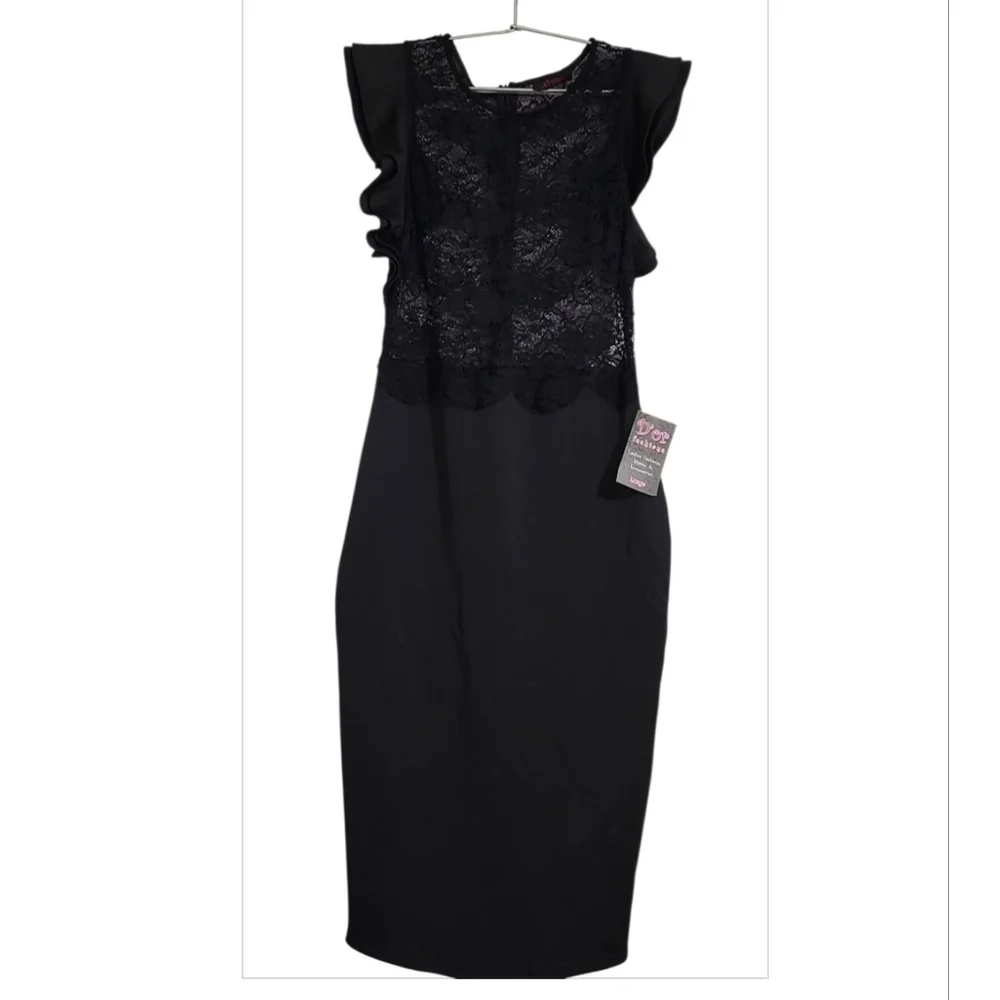 Xtaren Black Lace Dress - Picture 5 of 6